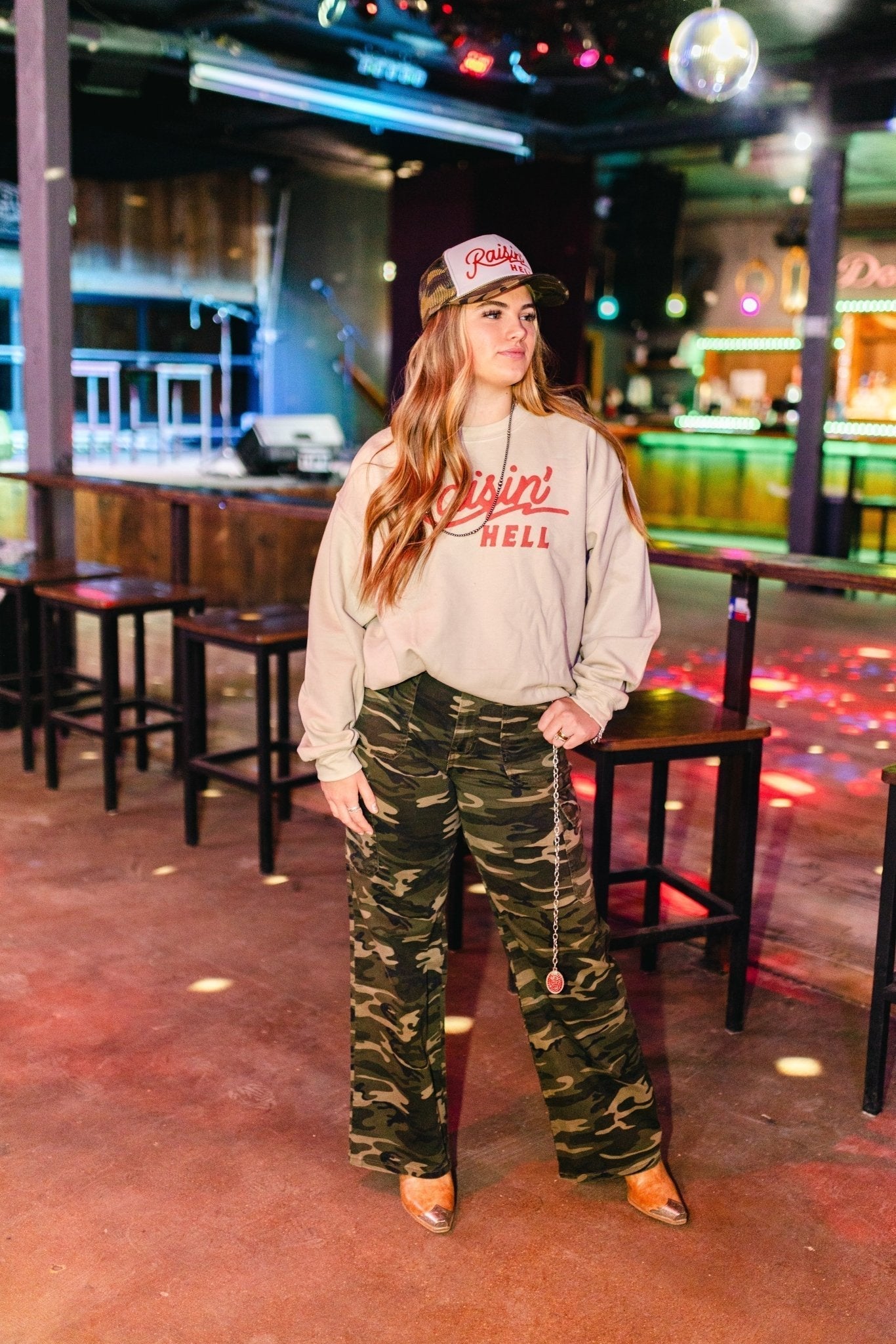 Raisin' Hell Graphic Sweatshirt - Rooted & Reckless Co.