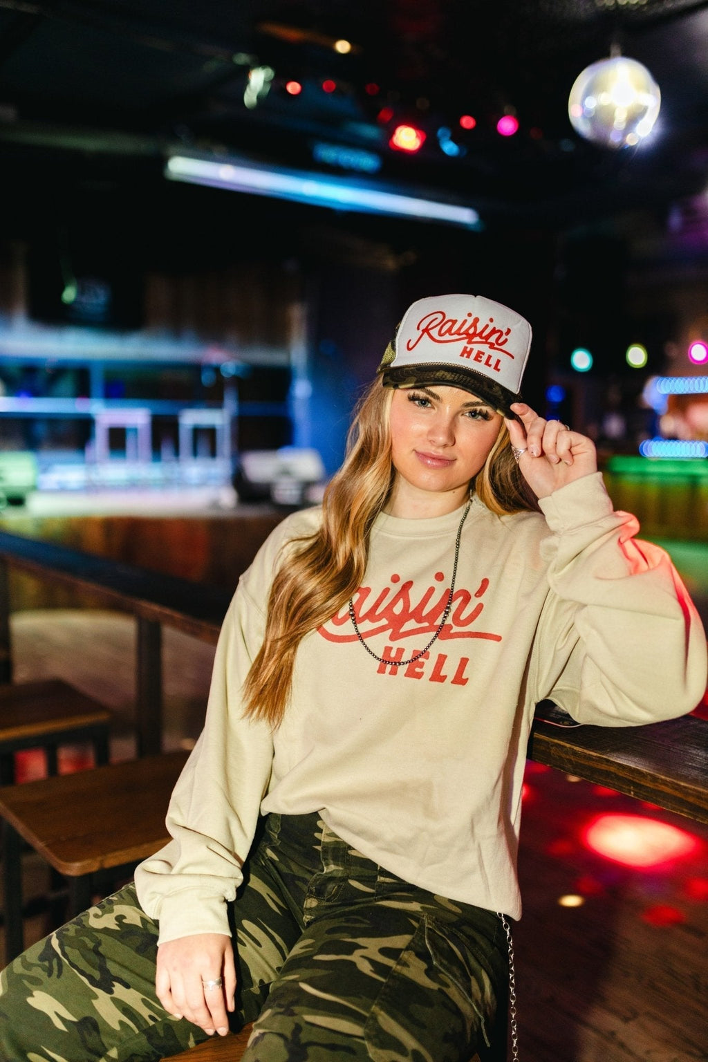 Raisin' Hell Graphic Sweatshirt - Rooted & Reckless Co.