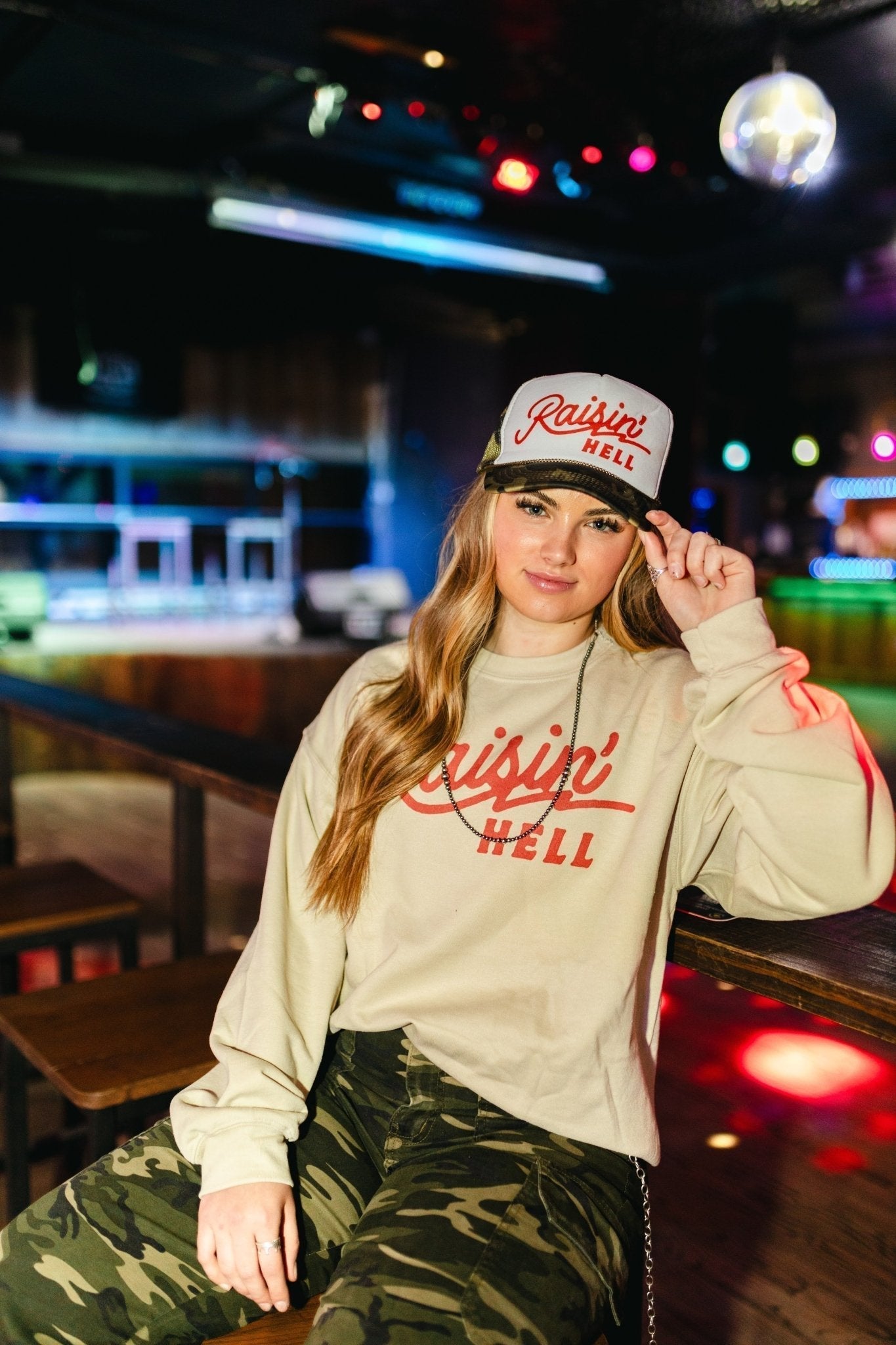 Raisin' Hell Graphic Sweatshirt - Rooted & Reckless Co.