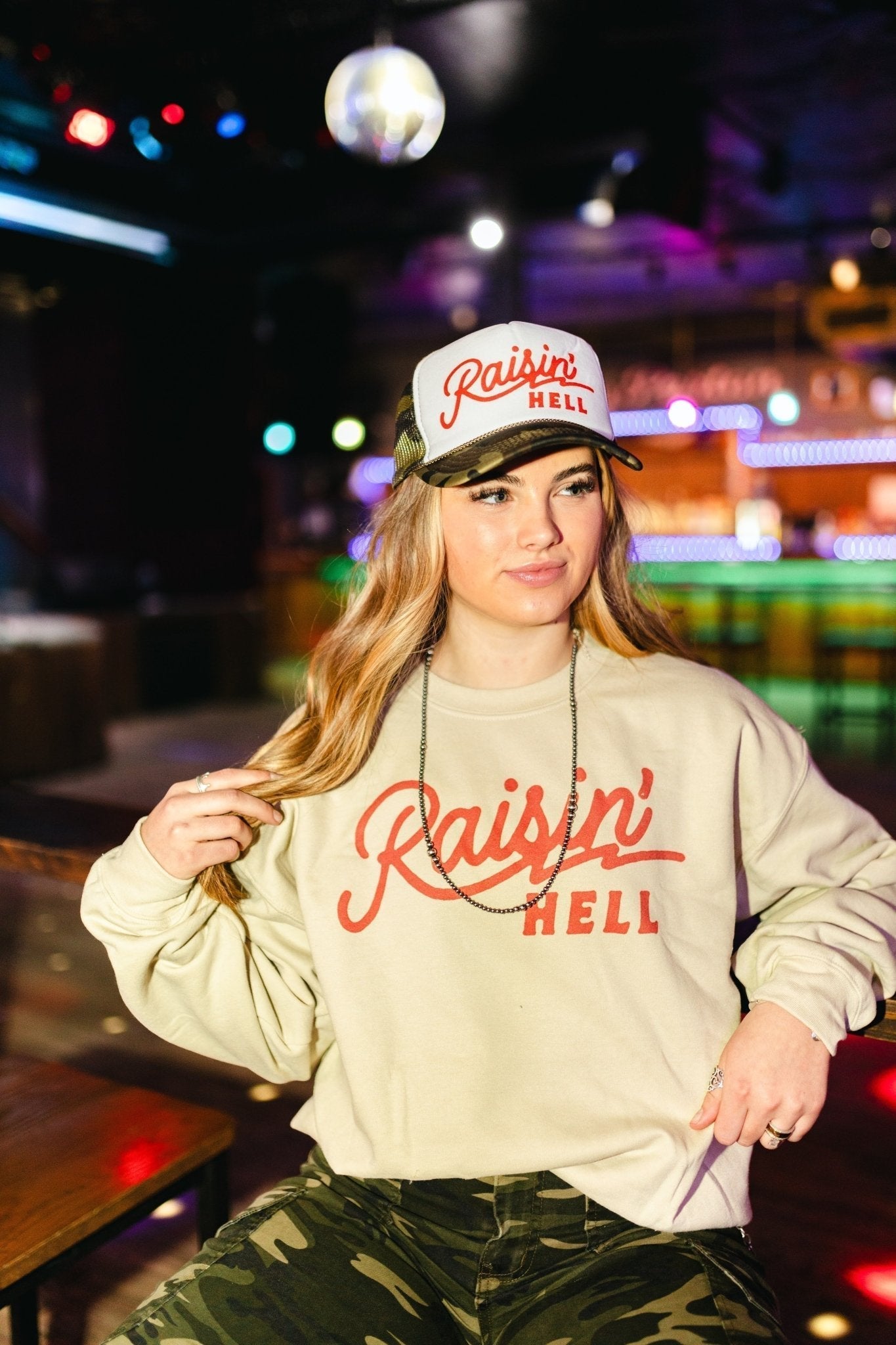 Raisin' Hell Graphic Sweatshirt - Rooted & Reckless Co.