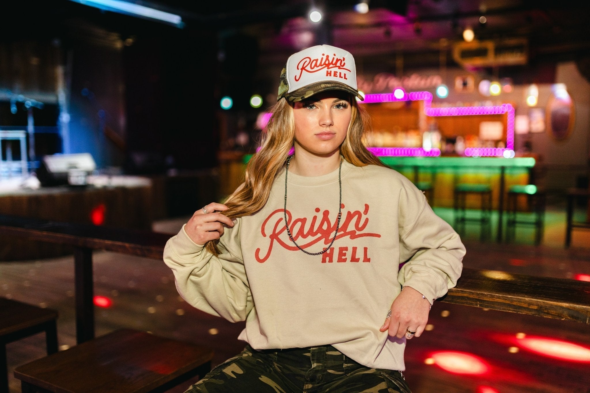 Raisin' Hell Trucker Hat - Rooted & Reckless Co.