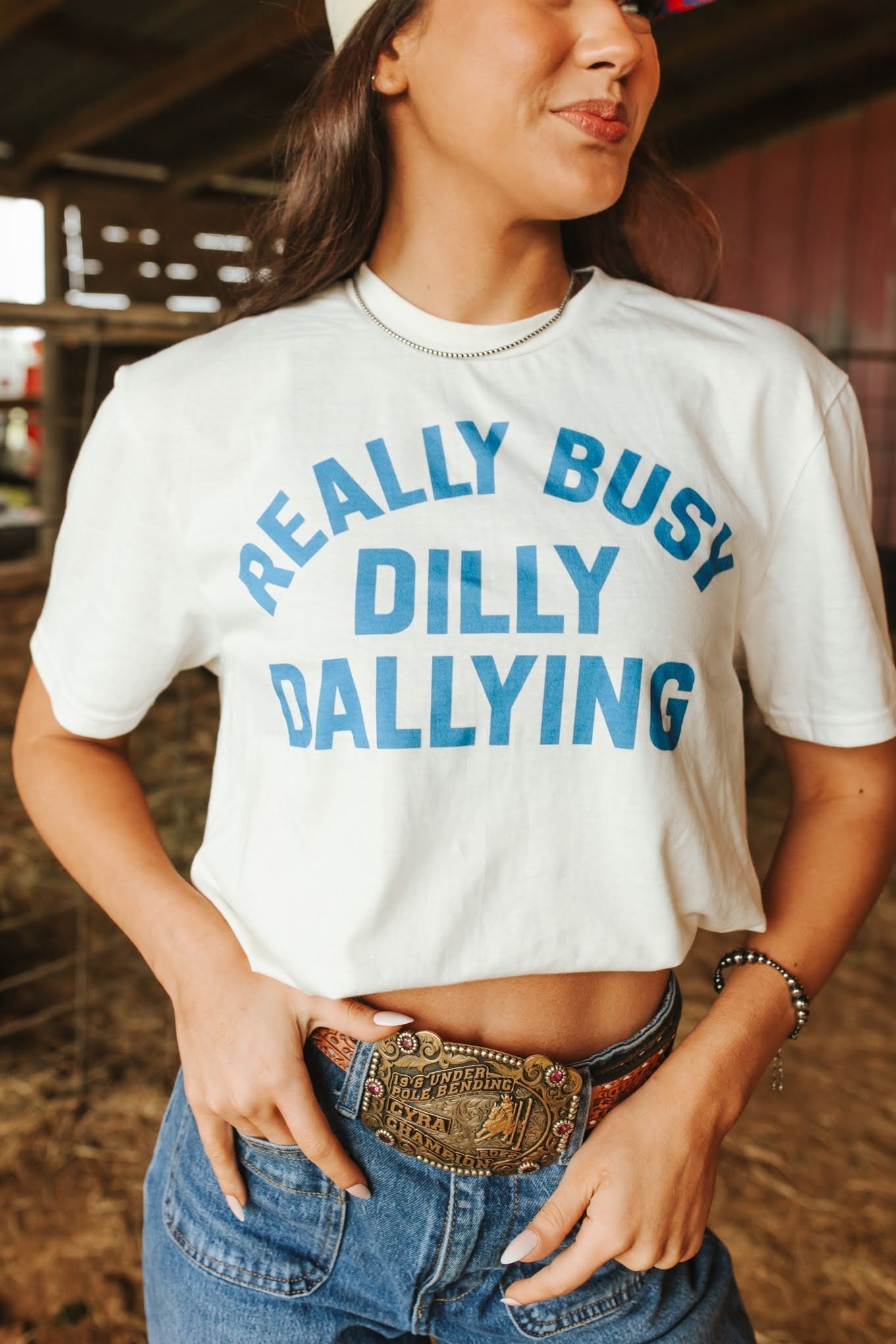 Really Busy Dilly Dallying Graphic Tee - Rooted & Reckless Co.