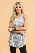 Retro Camo Oversize Tank Top - Rooted & Reckless Co.