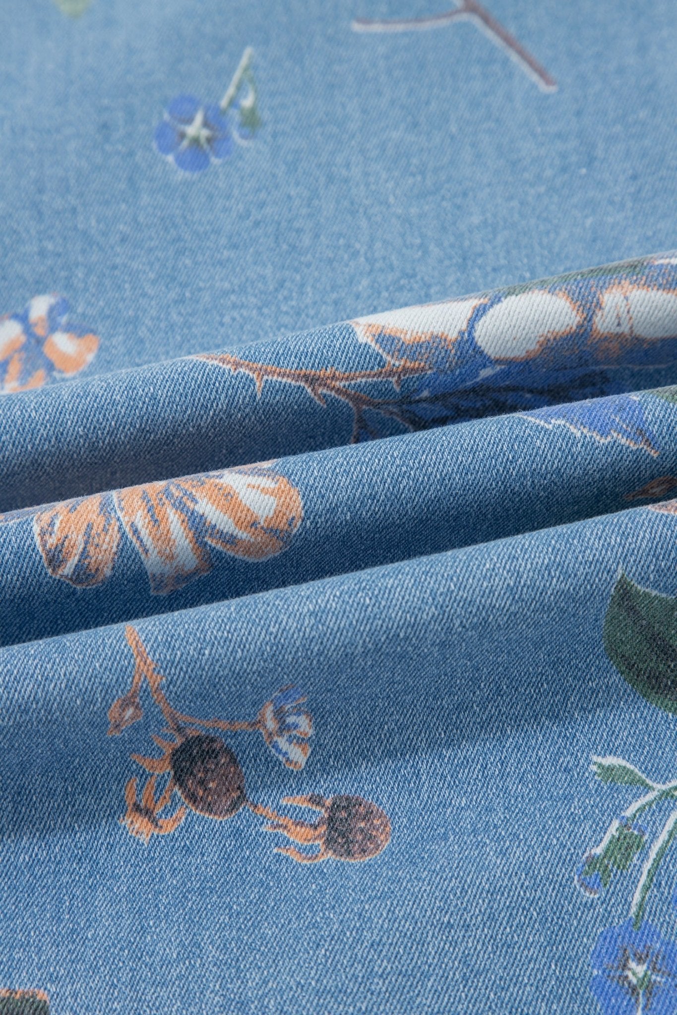 Retro Floral Frayed Hem Shift Jeans - Rooted & Reckless Co.