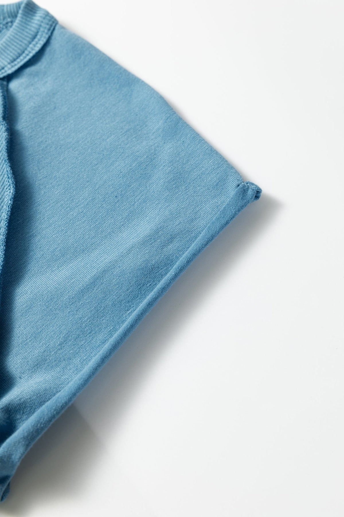 Ribbed Cap Sleeve Crewneck Shirt - Rooted & Reckless Co.