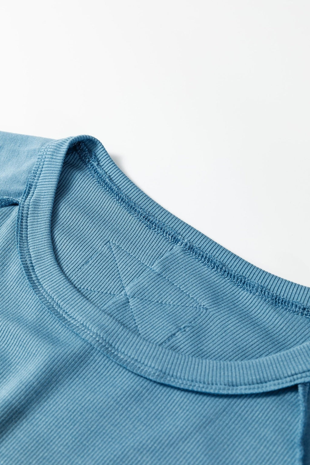 Ribbed Cap Sleeve Crewneck Shirt - Rooted & Reckless Co.