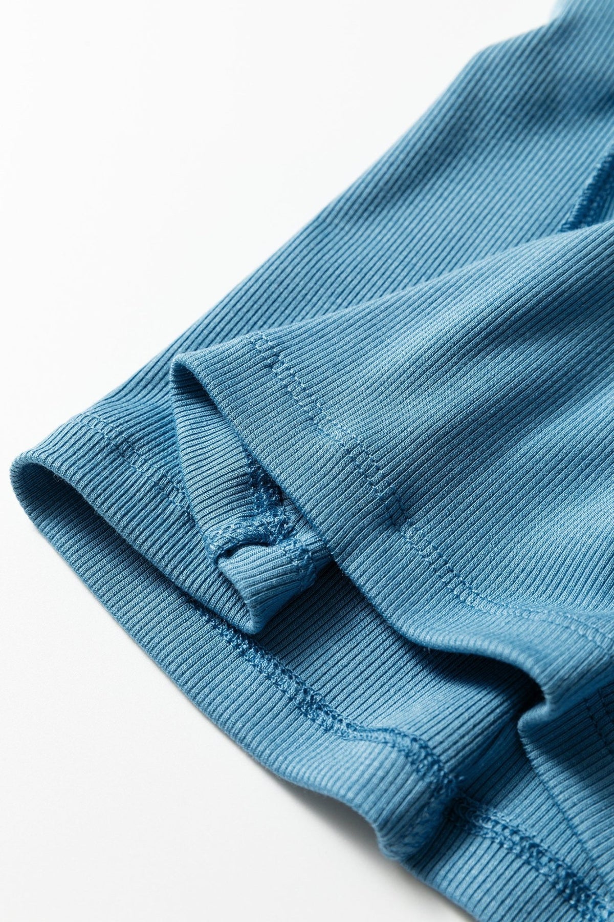 Ribbed Cap Sleeve Crewneck Shirt - Rooted & Reckless Co.