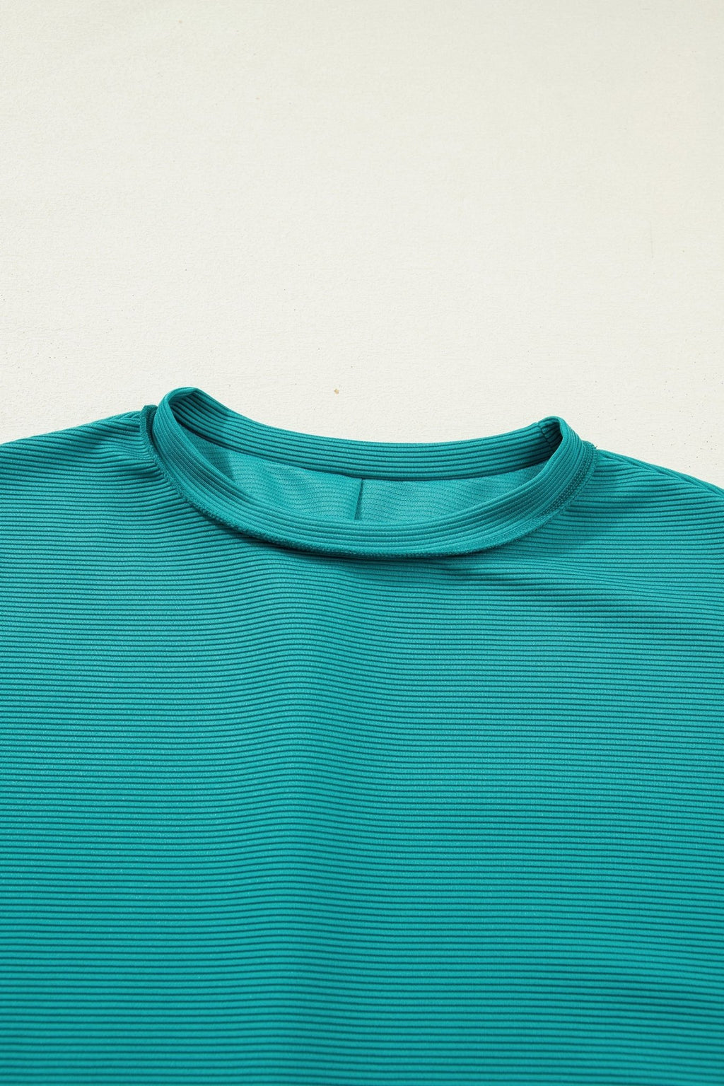 Ribbed Exposed Seam Drop Shoulder Pullover - Rooted & Reckless Co.