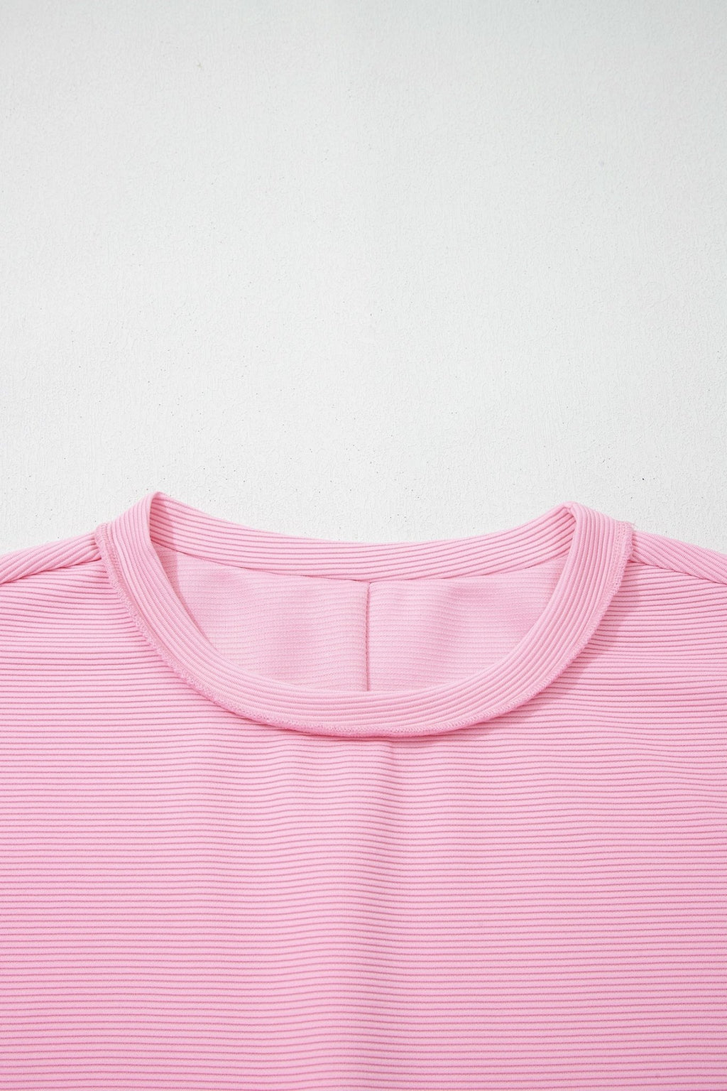 Ribbed Exposed Seam Drop Shoulder Pullover - Rooted & Reckless Co.