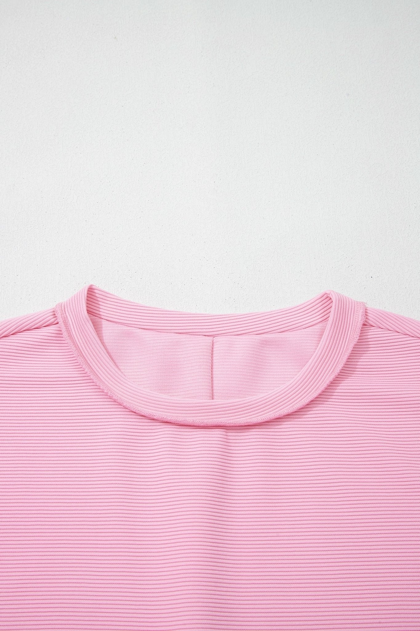 Ribbed Exposed Seam Drop Shoulder Pullover - Rooted & Reckless Co.