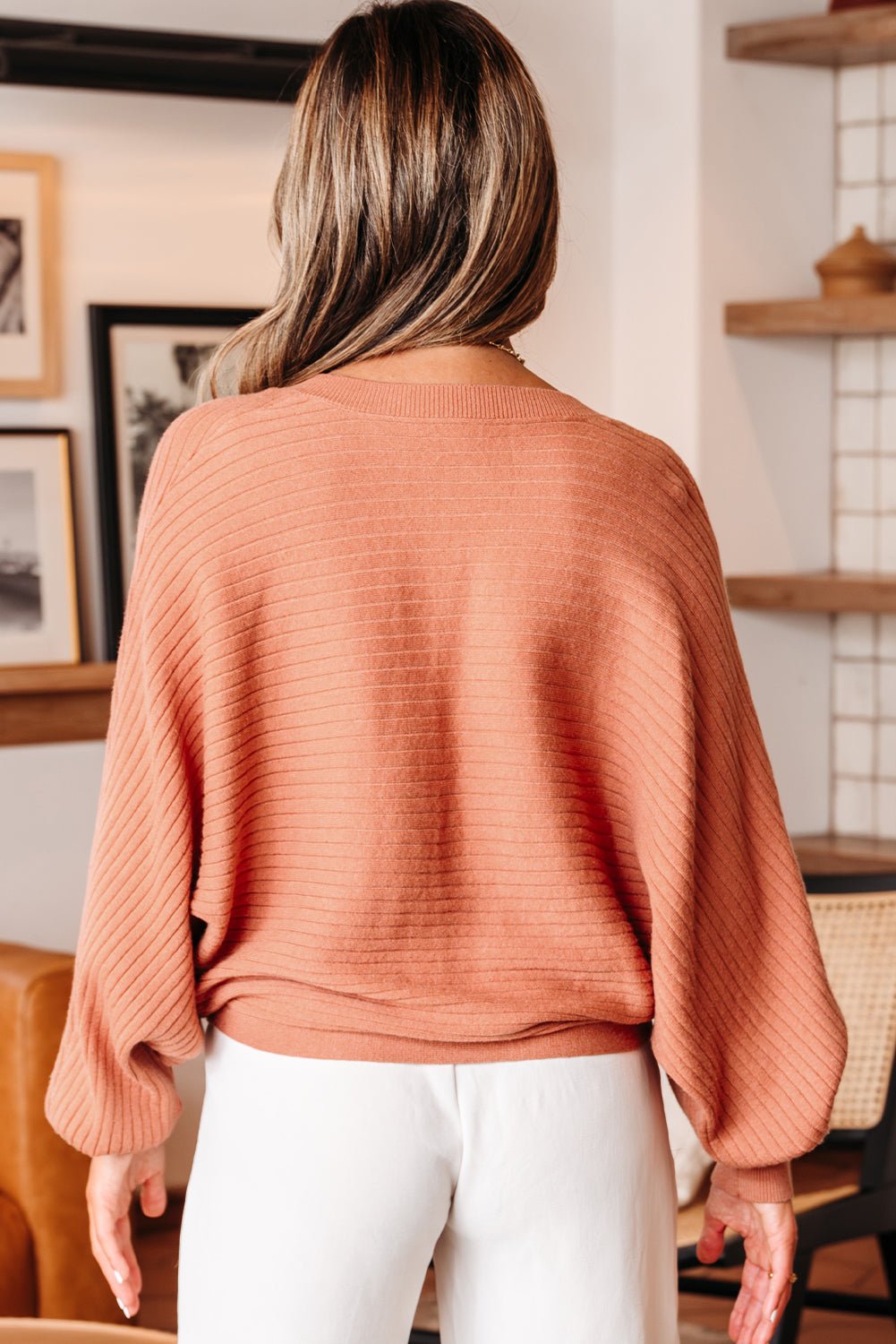 Ribbed Knit Button Front Dolman Sleeve Sweater Cardigan - Rooted & Reckless Co.