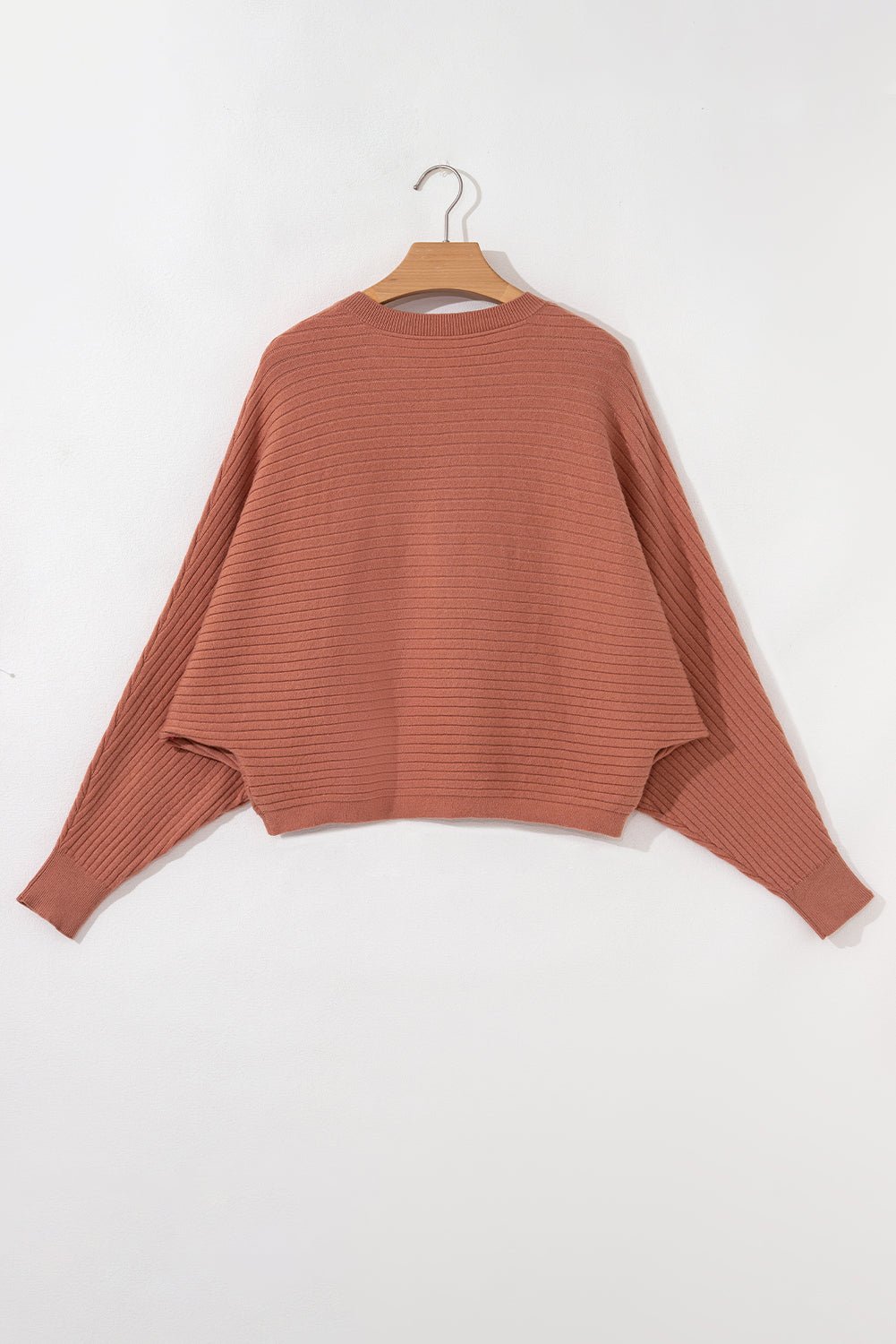 Ribbed Knit Button Front Dolman Sleeve Sweater Cardigan - Rooted & Reckless Co.