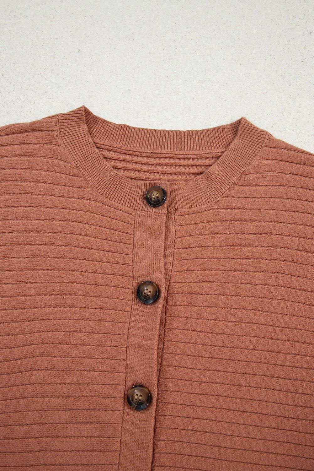 Ribbed Knit Button Front Dolman Sleeve Sweater Cardigan - Rooted & Reckless Co.