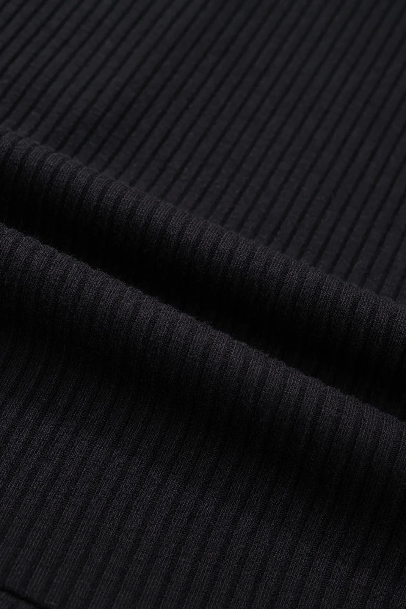 Ribbed Knit Contrast Denim Patchwork Hooded Top - Rooted & Reckless Co.