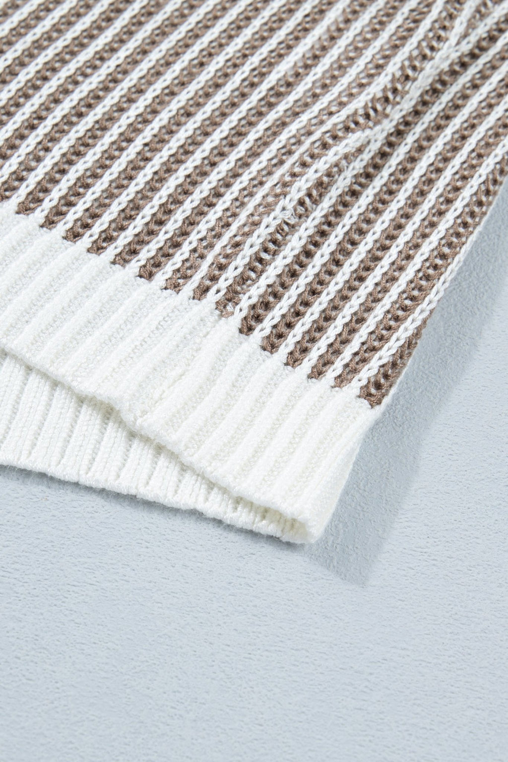 Ribbed Knit Contrast Trim Sweater Tank Top - Rooted & Reckless Co.