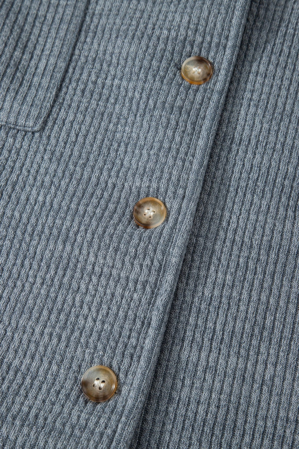 Ribbed Knit Flap Pocket Button-Up Shacket - Rooted & Reckless Co.