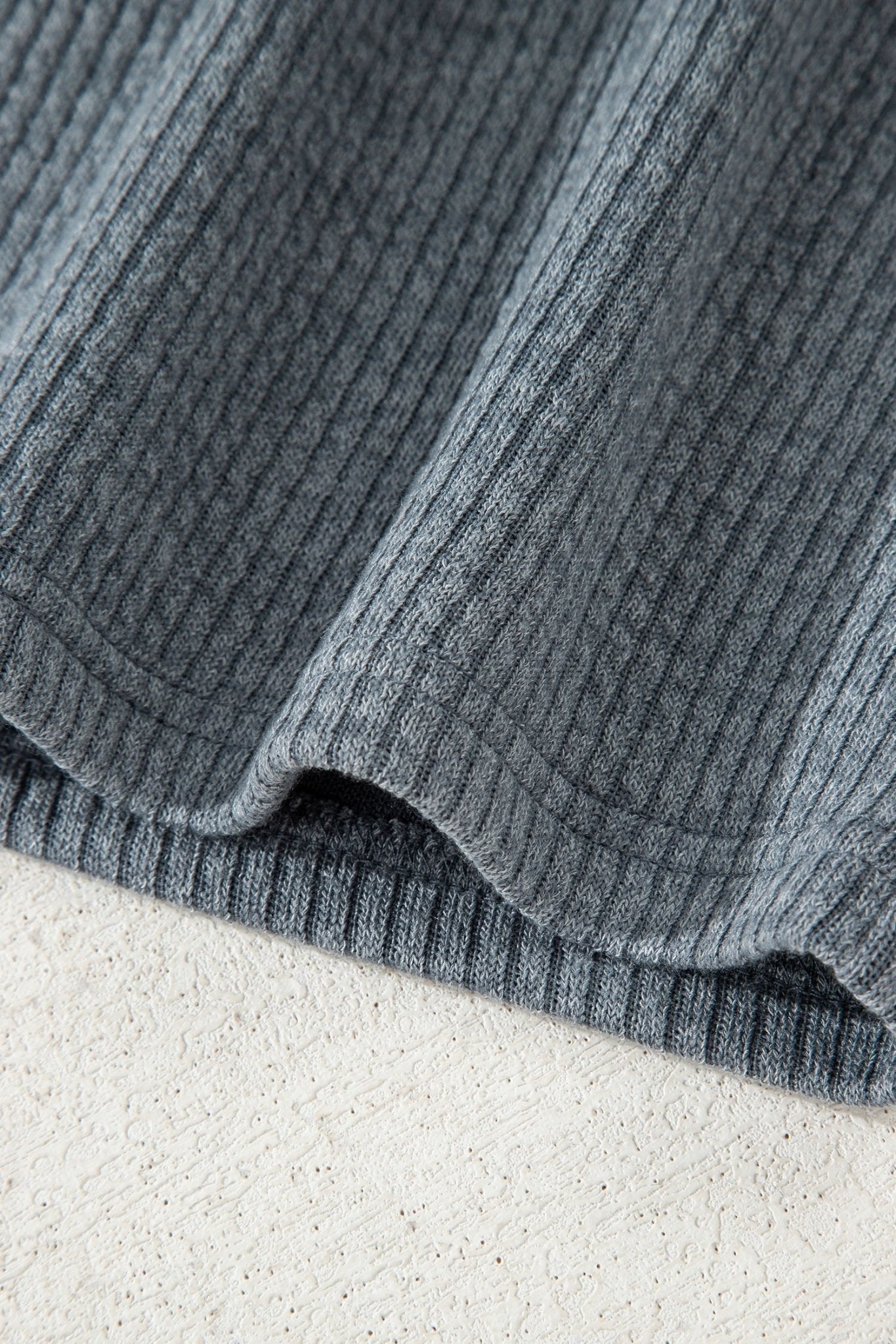Ribbed Knit Flap Pocket Button-Up Shacket - Rooted & Reckless Co.