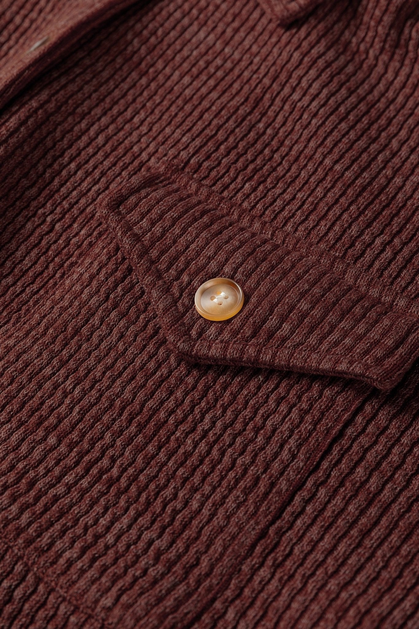 Ribbed Knit Flap Pocket Button-Up Shacket - Rooted & Reckless Co.