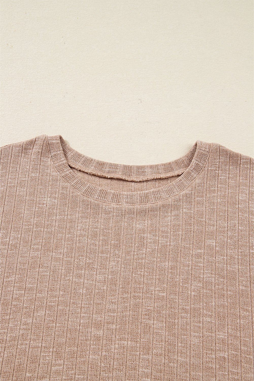 Ribbed Knit Pullover Top and Biker Short Set - Rooted & Reckless Co.