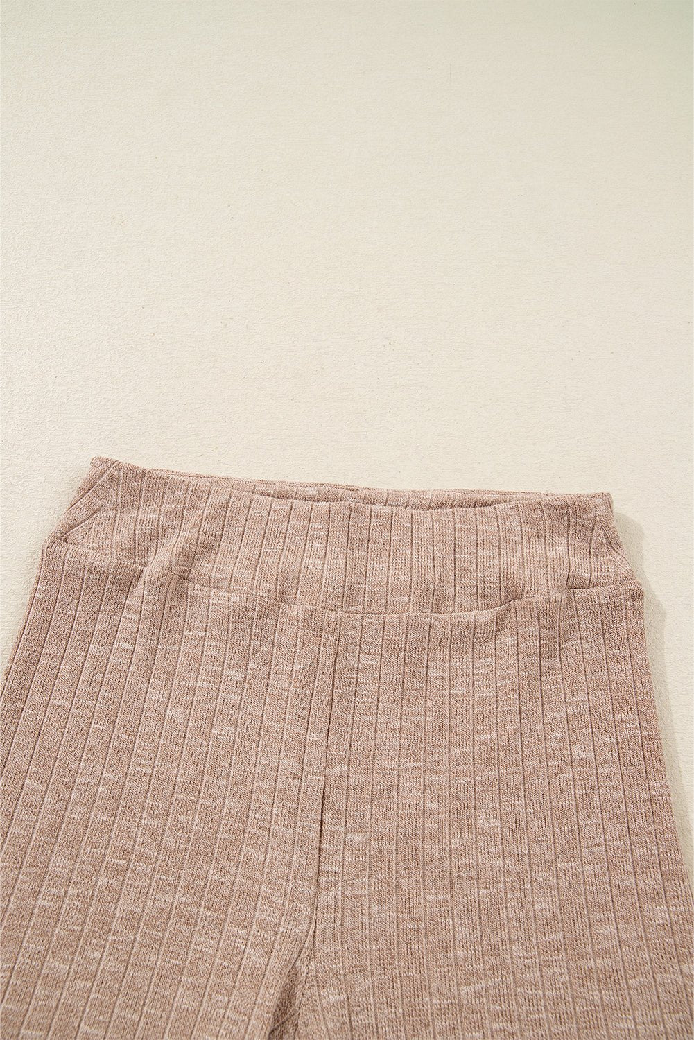 Ribbed Knit Pullover Top and Biker Short Set - Rooted & Reckless Co.