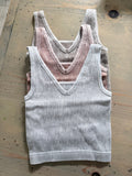 Ribbed V Neck Seamless Tank - Rooted & Reckless Co.