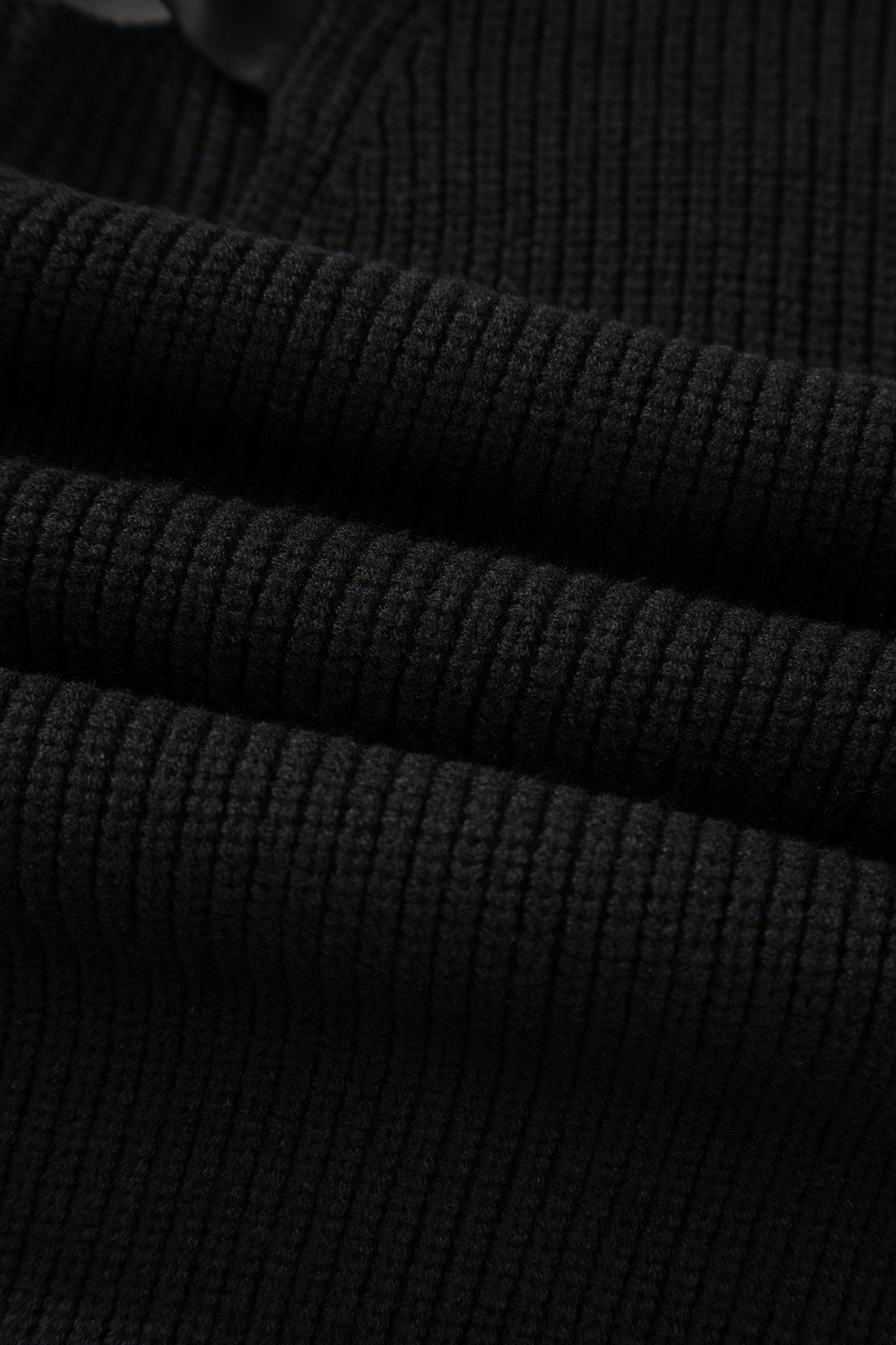 Ribbon Knot Backless Drop Shoulder Ribbed Sweater - Rooted & Reckless Co.