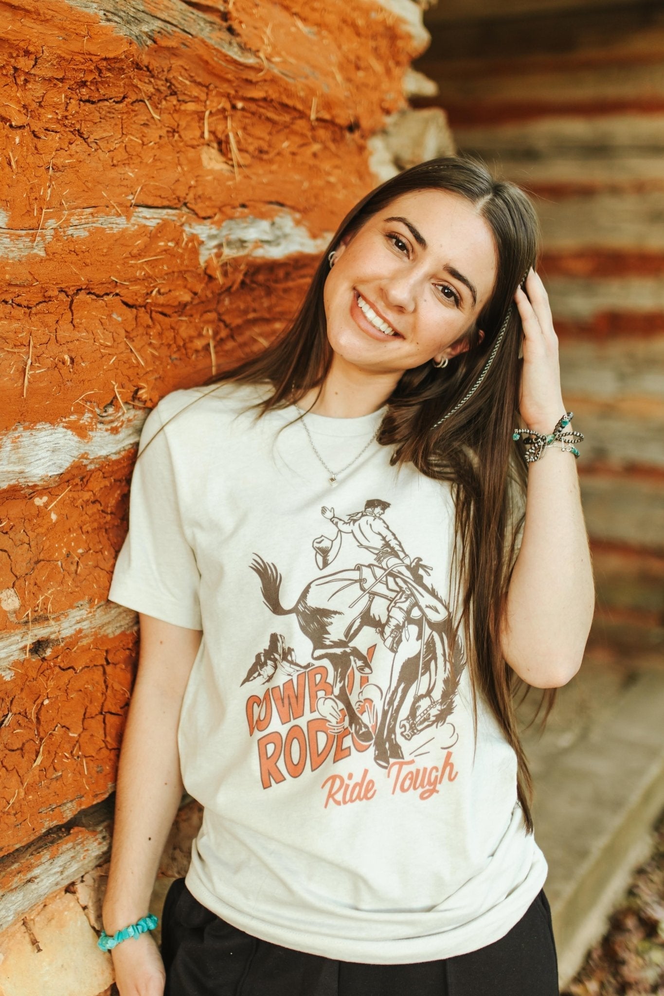 Ride Tough Cowboy Rodeo Graphic Tee - Rooted & Reckless Co.