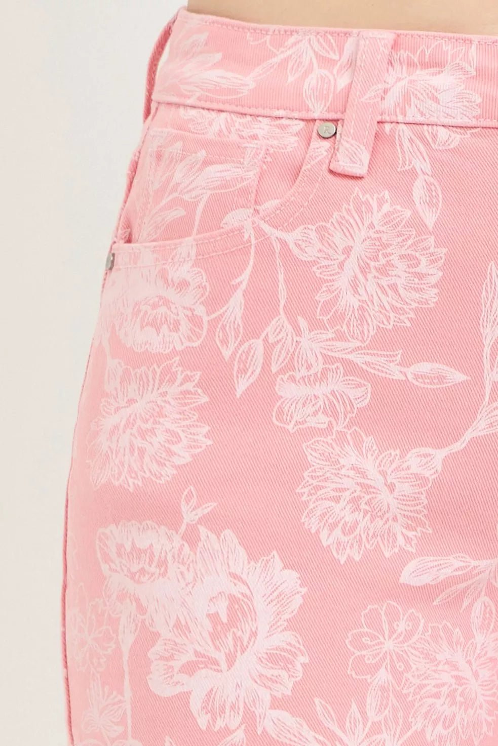 RISEN High Rise Printed Shorts - Rooted & Reckless Co.