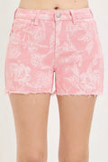 RISEN High Rise Printed Shorts - Rooted & Reckless Co.
