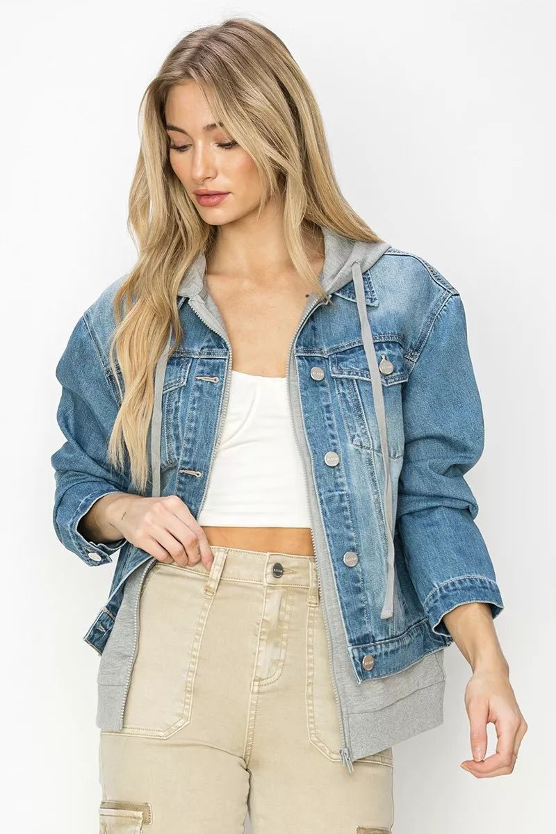 RISEN Oversized Hoodie Jacket - Rooted & Reckless Co.