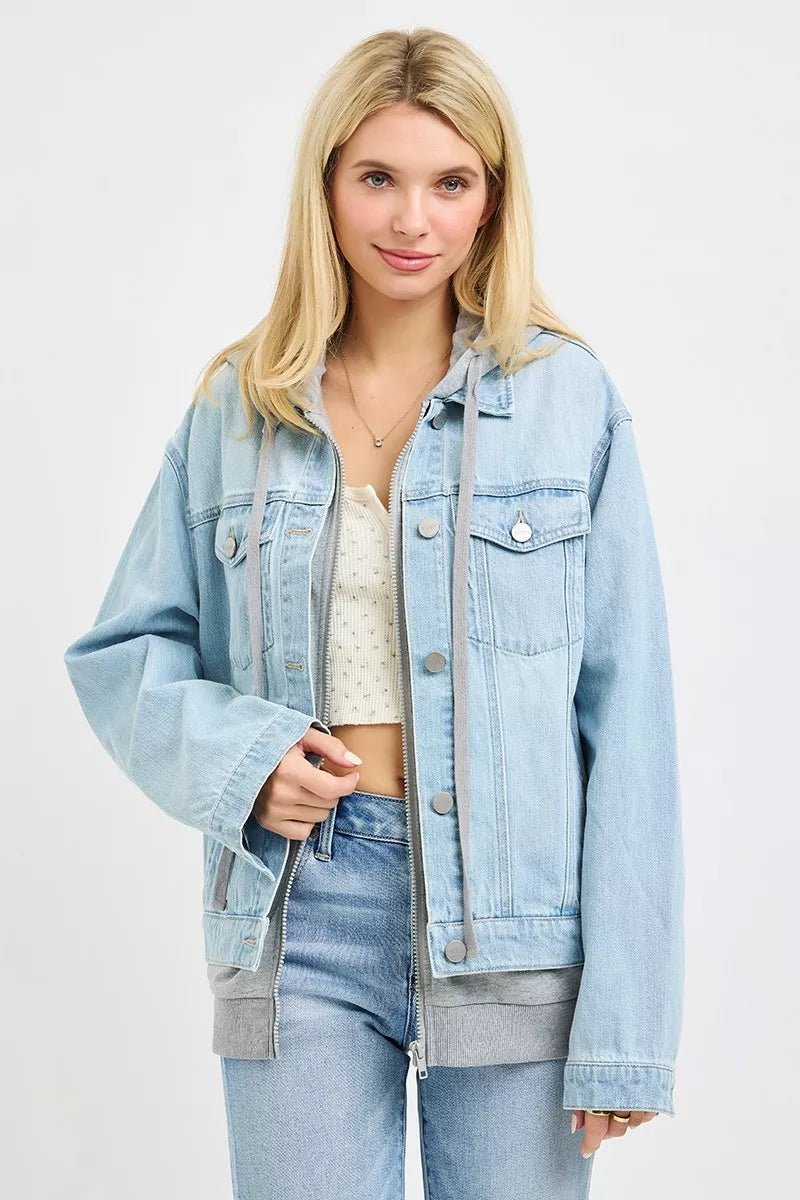 RISEN Oversized Hoodie Jacket - Rooted & Reckless Co.