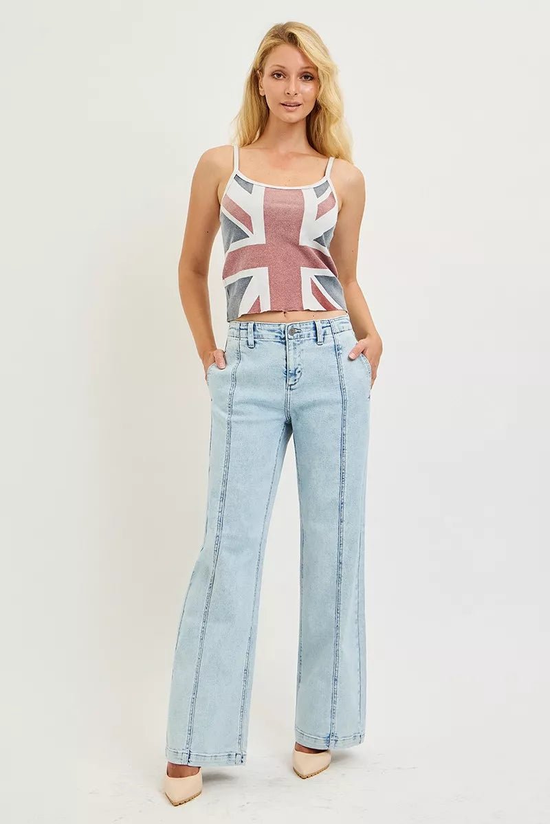 RISEN Slouchy Wide Leg Jeans - Rooted & Reckless Co.