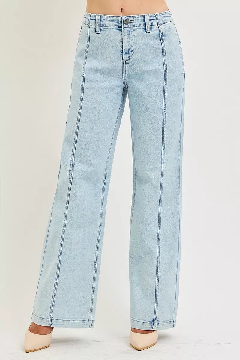 RISEN Slouchy Wide Leg Jeans - Rooted & Reckless Co.