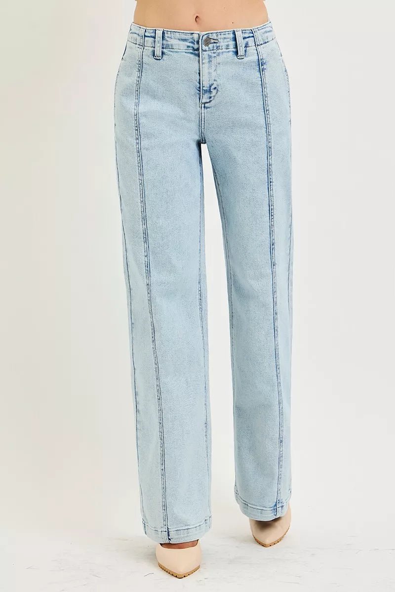 RISEN Slouchy Wide Leg Jeans - Rooted & Reckless Co.