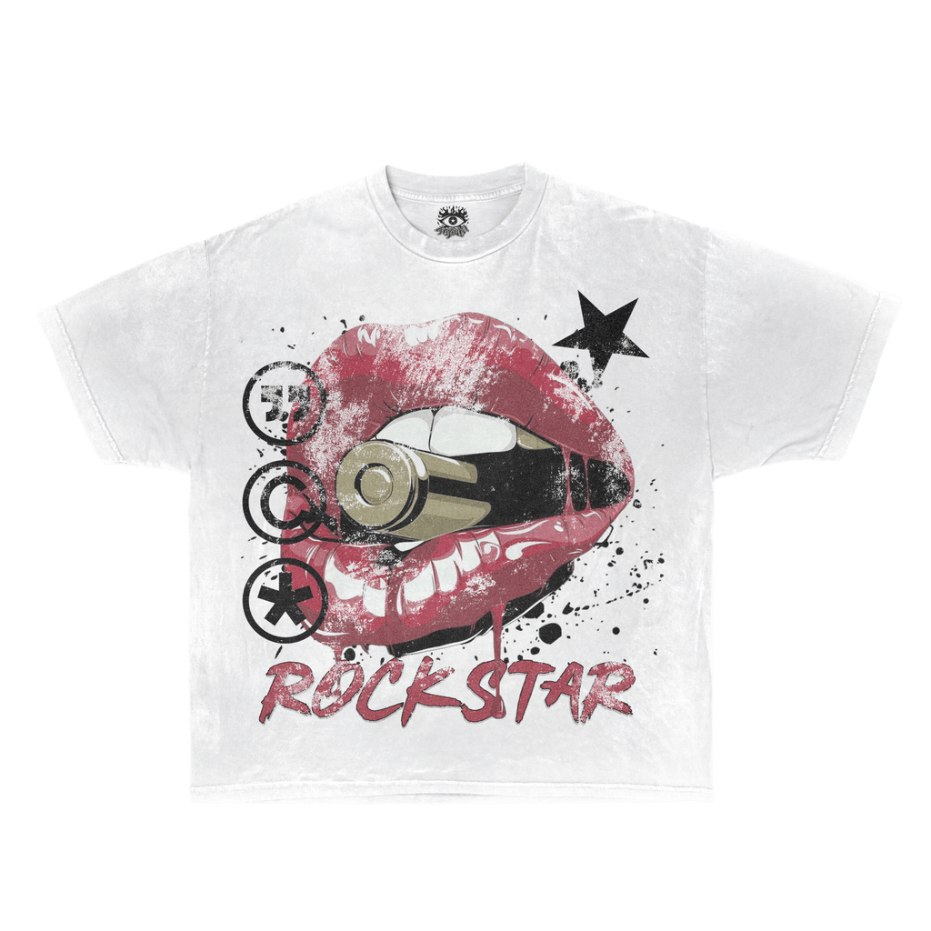 Rockstar Streetwear White Cotton Tee Casual Wardrobe Essential True To Size For Confident Everyday Style - Rooted & Reckless Co.