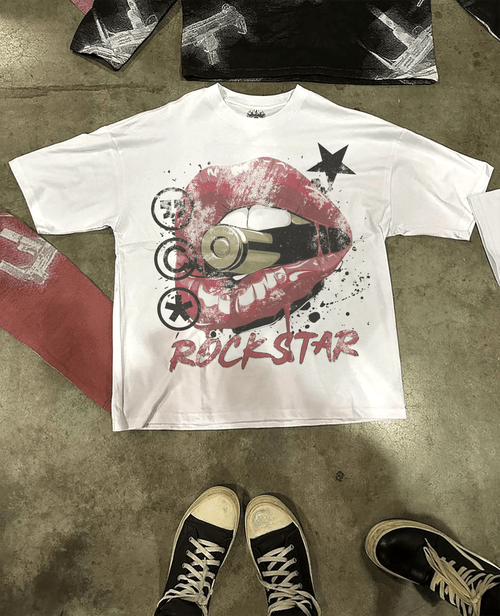 Rockstar Streetwear White Cotton Tee Casual Wardrobe Essential True To Size For Confident Everyday Style - Rooted & Reckless Co.