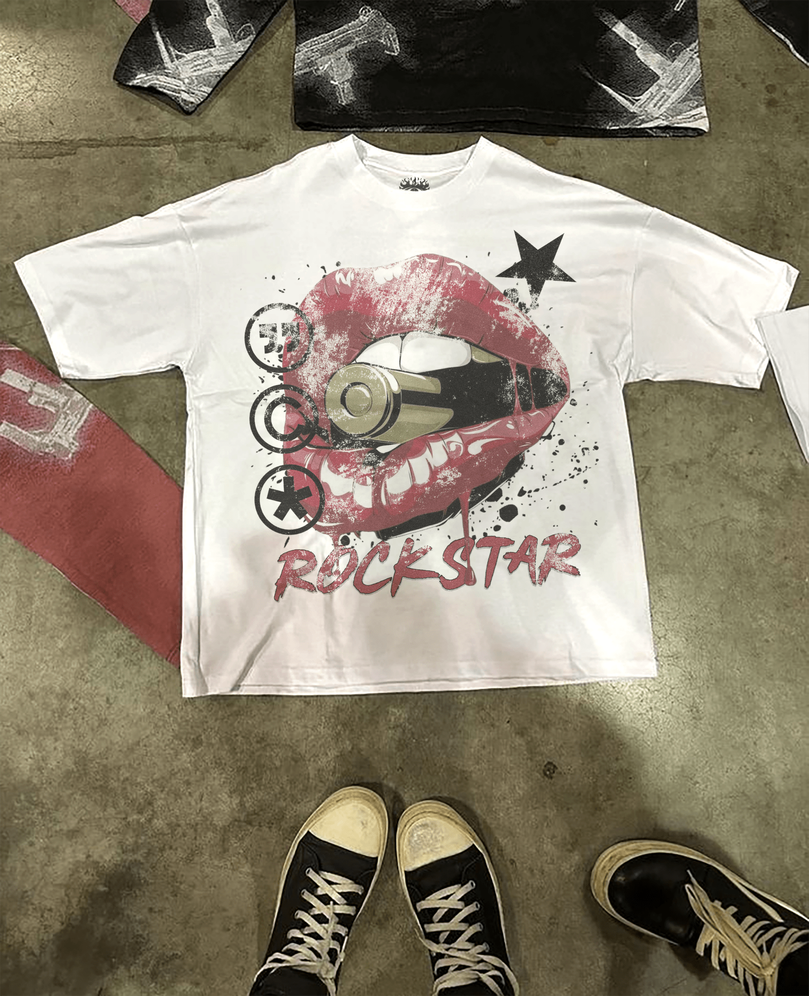 Rockstar Streetwear White Cotton Tee Casual Wardrobe Essential True To Size For Confident Everyday Style - Rooted & Reckless Co.