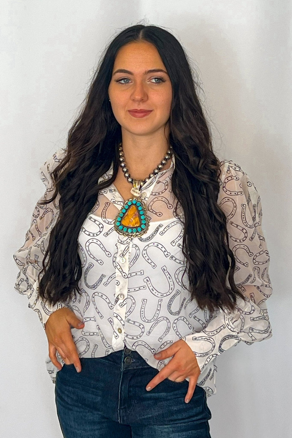 Roland Dixson Navajo Sterling Silver Statement Pendant — Spiny Oyster & Turquoise (5"×3", Signature Stamp) - Rooted & Reckless Co.