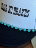 Round Turquoise Bead Trucker Hat Chain - Rooted & Reckless Co.