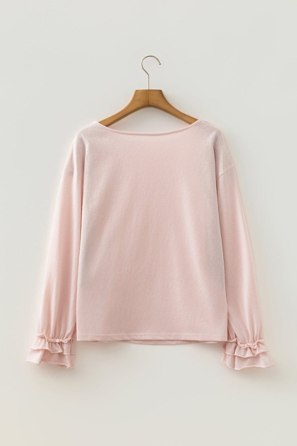 Ruffle Cuff Long Sleeve Elegant Top - Rooted & Reckless Co.