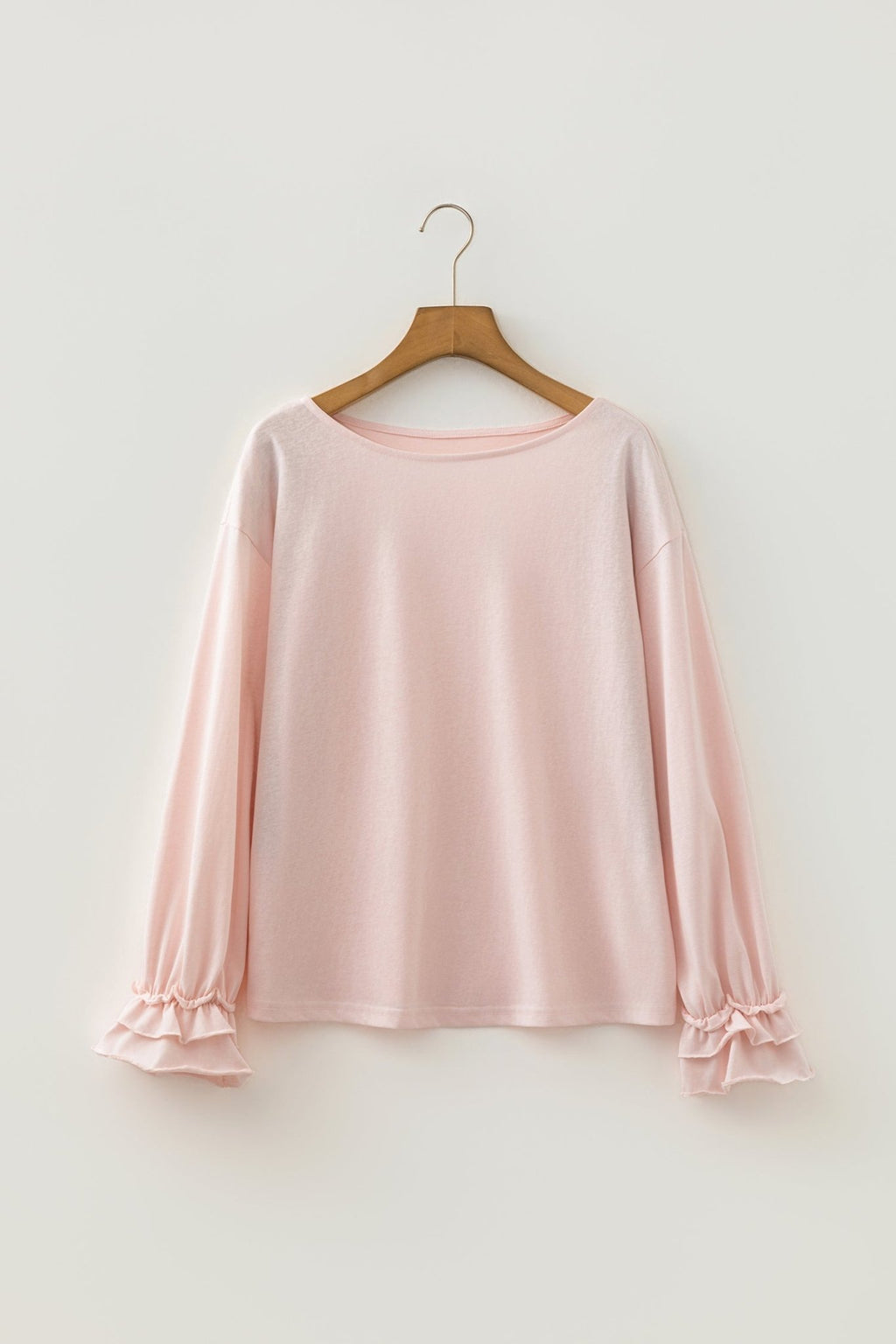 Ruffle Cuff Long Sleeve Elegant Top - Rooted & Reckless Co.