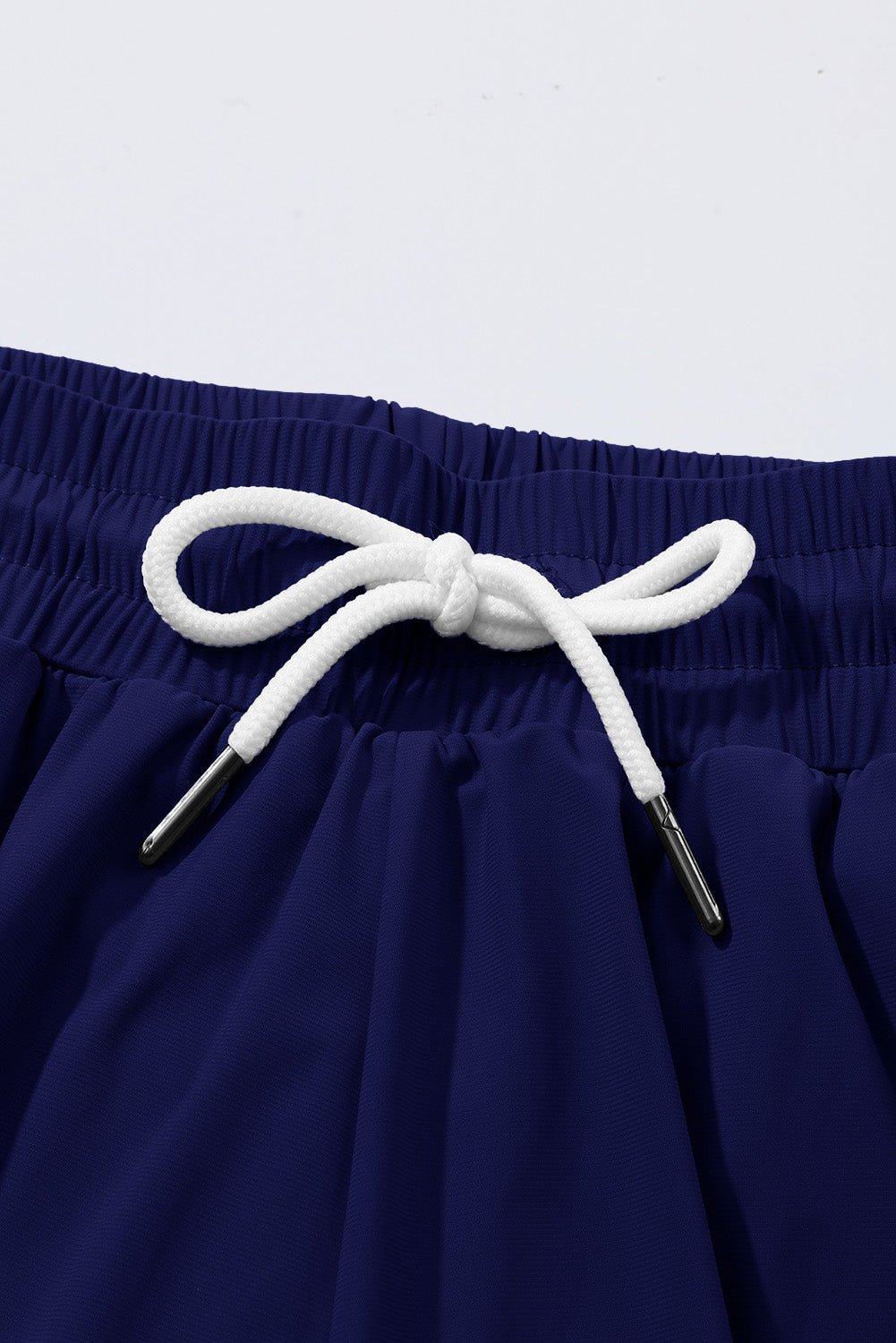 Ruffle Drawstring Elastic Waist Bikini Swim Shorts - Rooted & Reckless Co.