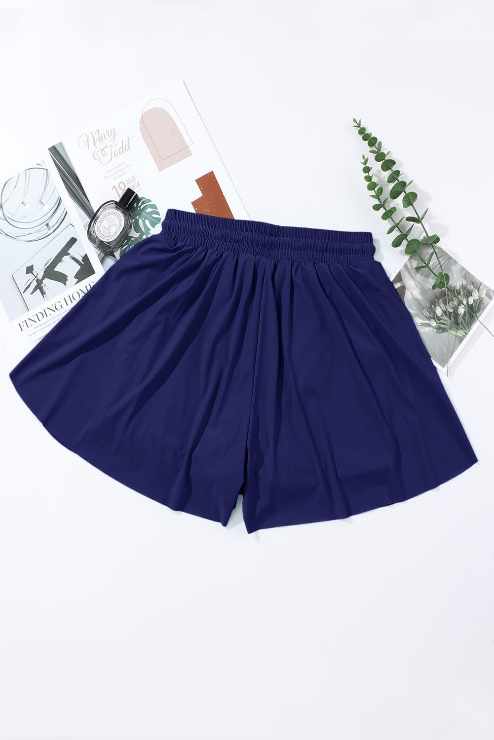 Ruffle Drawstring Elastic Waist Bikini Swim Shorts - Rooted & Reckless Co.
