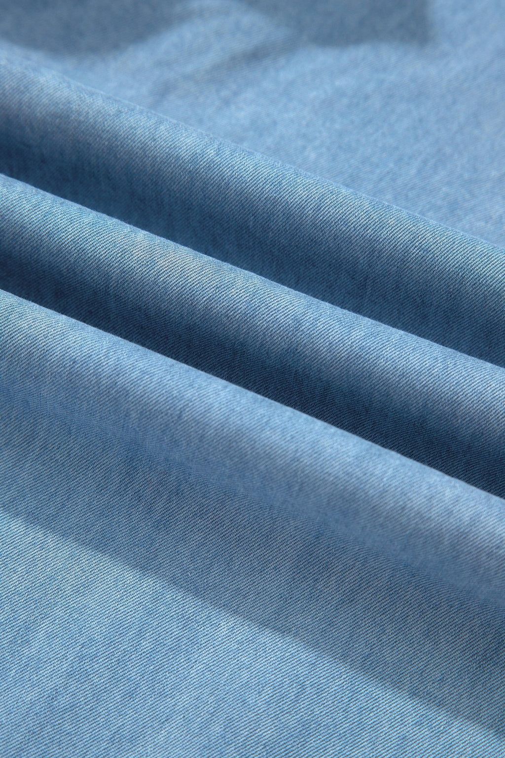 Ruffle Hem High Waist Wide Leg Chambray Pants - Rooted & Reckless Co.