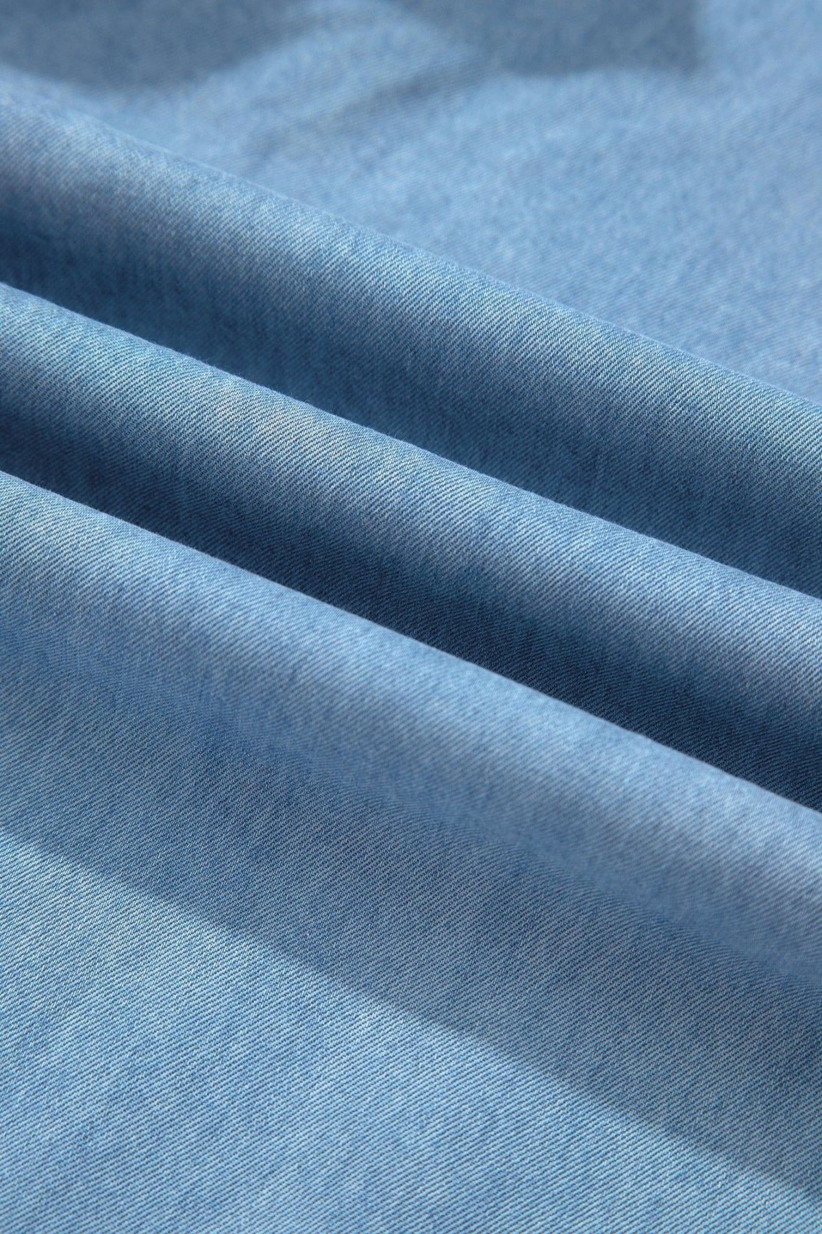 Ruffle Hem High Waist Wide Leg Chambray Pants - Rooted & Reckless Co.
