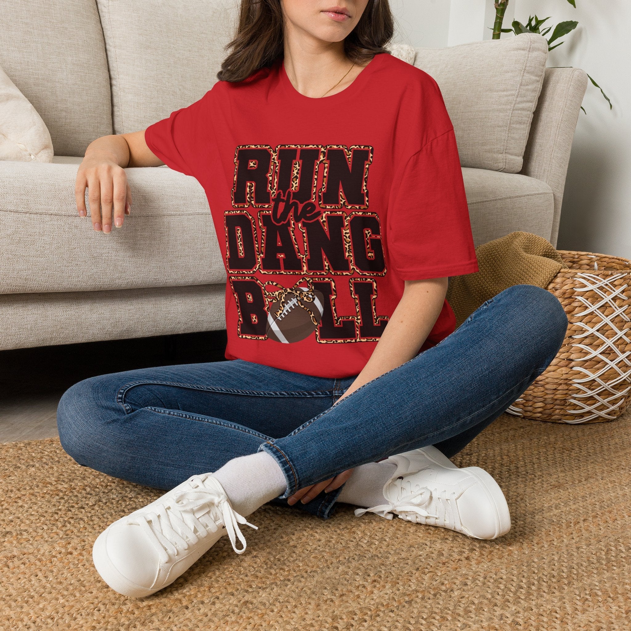 Run the Dang Ball T-Shirt — Vintage Football Fan Tee - Rooted & Reckless Co.