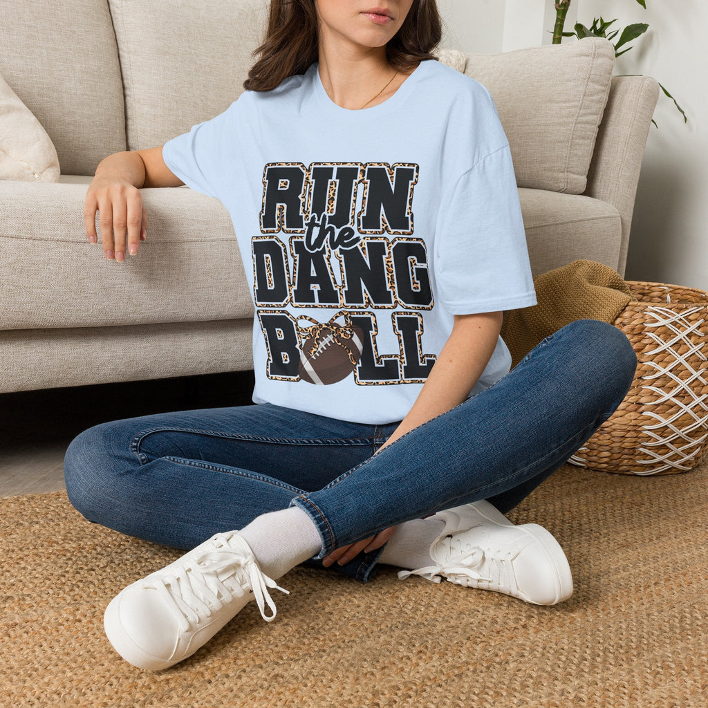 Run the Dang Ball T-Shirt — Vintage Football Fan Tee - Rooted & Reckless Co.