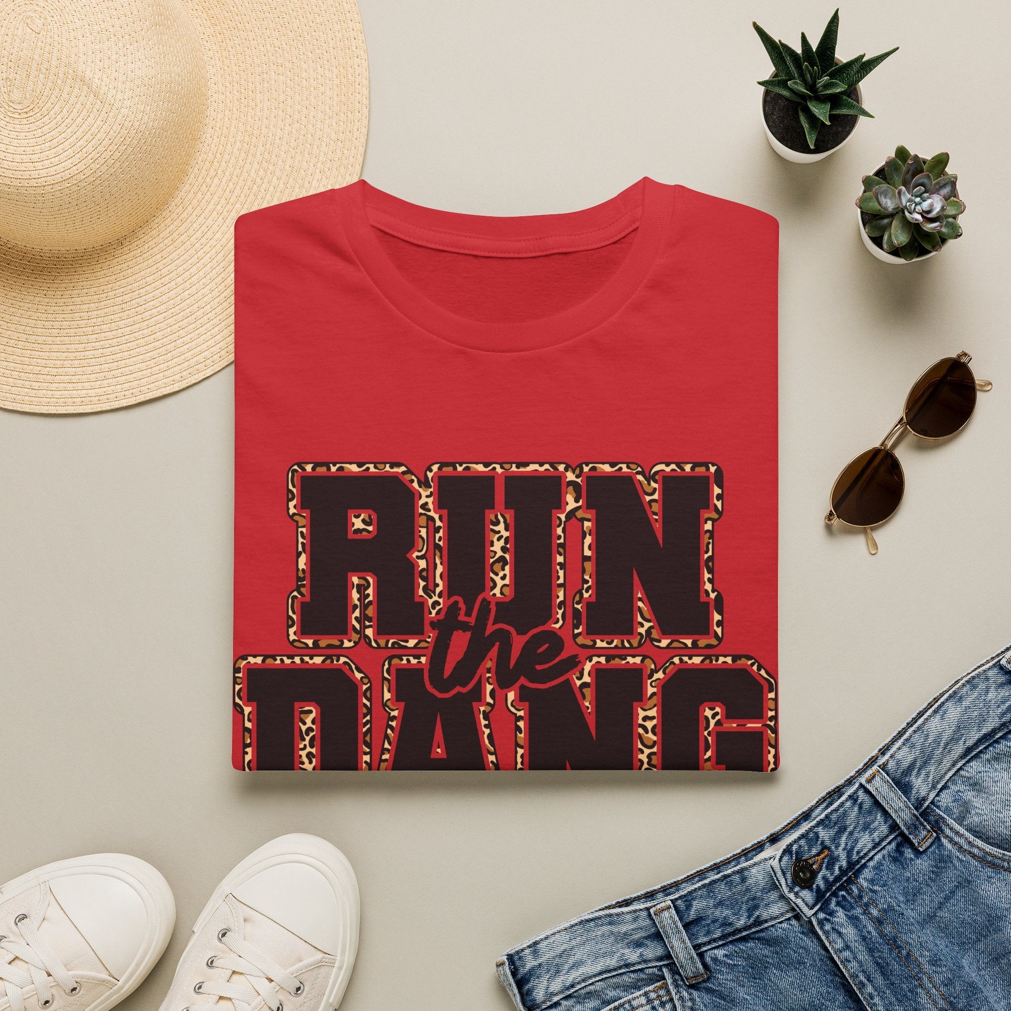 Run the Dang Ball T-Shirt — Vintage Football Fan Tee - Rooted & Reckless Co.