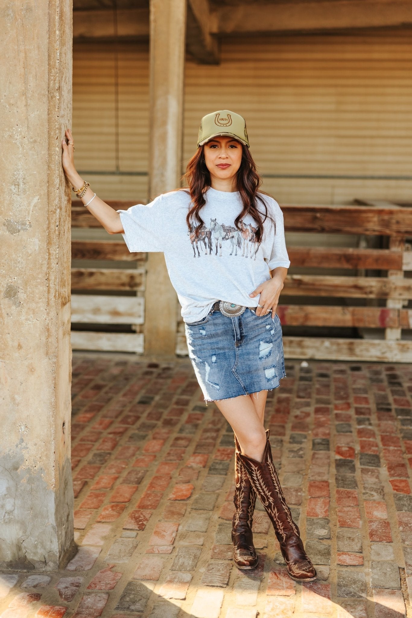 Saddled Horses Graphic Tee - Rooted & Reckless Co.