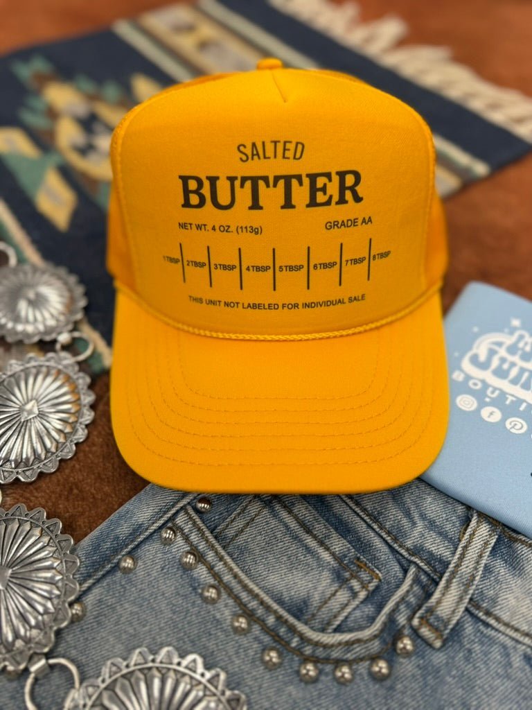 Salted Butter Stick Trucker Hat - Rooted & Reckless Co.